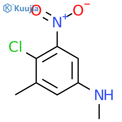 4-Chloro-N,3-dimethyl-5-nitroaniline structure