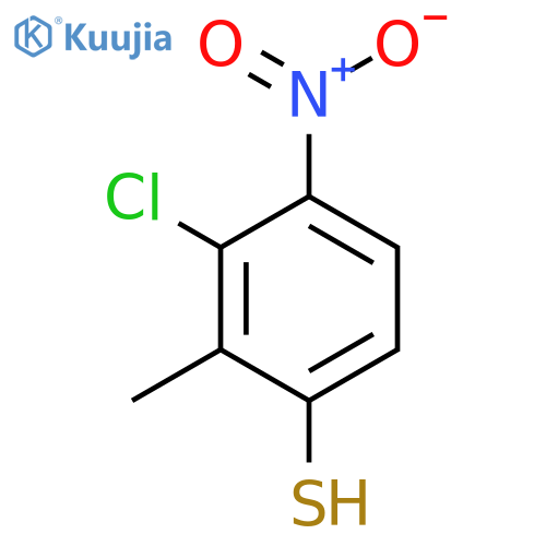 3-Chloro-2-methyl-4-nitrothiophenol structure