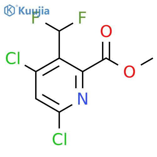 Methyl 4,6-dichloro-3-(difluoromethyl)pyridine-2-carboxylate structure