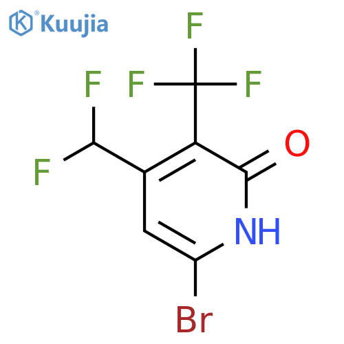6-Bromo-4-(difluoromethyl)-2-hydroxy-3-(trifluoromethyl)pyridine structure