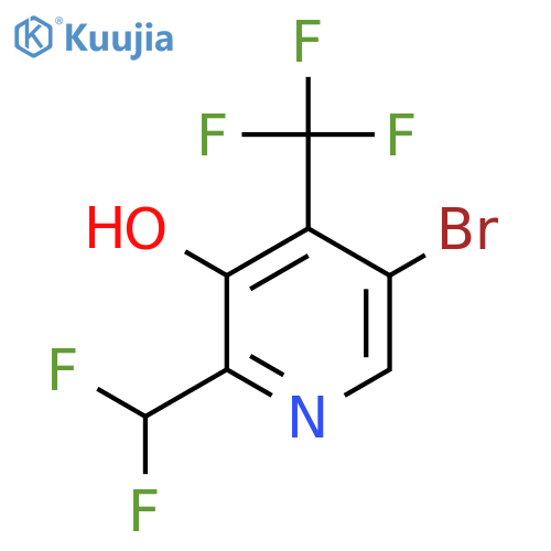 5-Bromo-2-(difluoromethyl)-3-hydroxy-4-(trifluoromethyl)pyridine structure