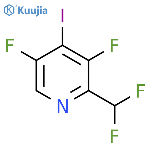 3,5-Difluoro-2-(difluoromethyl)-4-iodopyridine structure