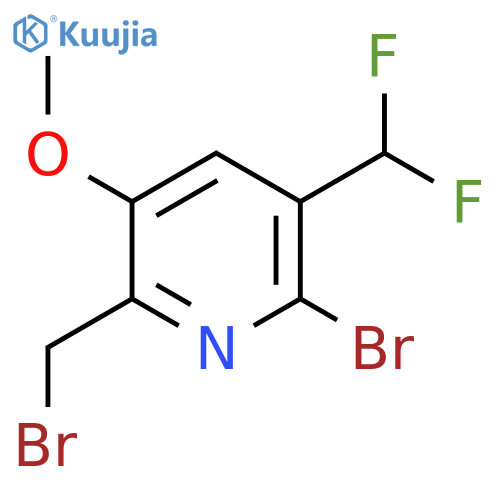 2-Bromo-6-(bromomethyl)-3-(difluoromethyl)-5-methoxypyridine structure