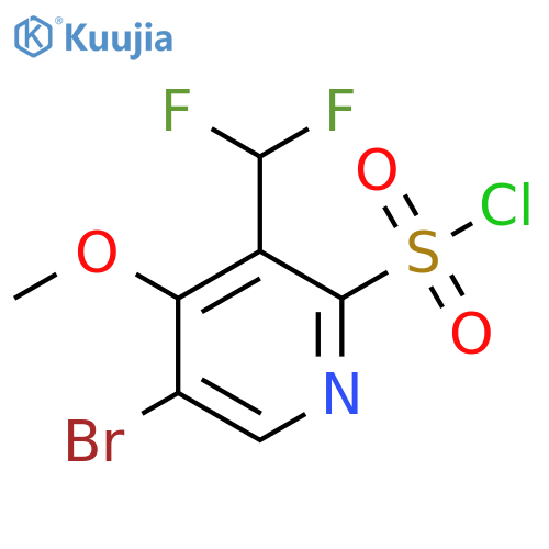 5-Bromo-3-(difluoromethyl)-4-methoxypyridine-2-sulfonyl chloride structure