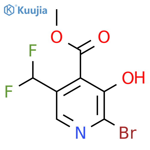 Methyl 2-bromo-5-(difluoromethyl)-3-hydroxypyridine-4-carboxylate structure
