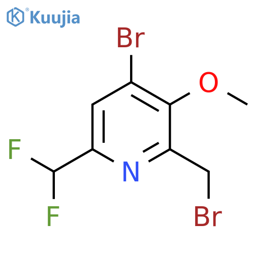 4-Bromo-2-(bromomethyl)-6-(difluoromethyl)-3-methoxypyridine structure