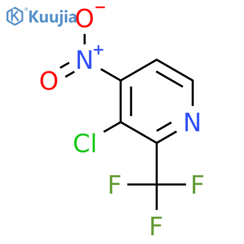3-Chloro-4-nitro-2-(trifluoromethyl)pyridine structure