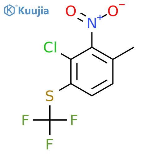 3-Chloro-2-nitro-4-(trifluoromethylthio)toluene structure