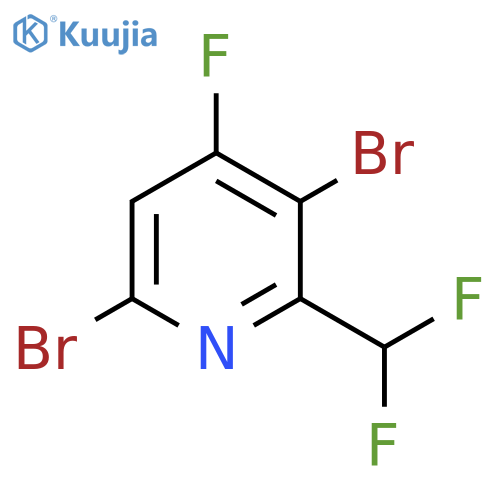 3,6-Dibromo-2-(difluoromethyl)-4-fluoropyridine structure