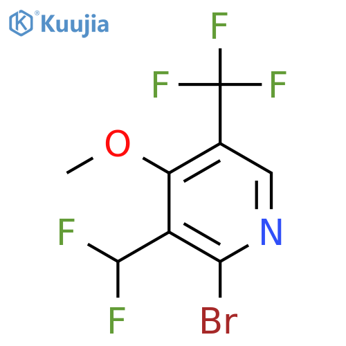 2-Bromo-3-(difluoromethyl)-4-methoxy-5-(trifluoromethyl)pyridine structure