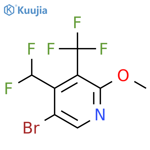 5-Bromo-4-(difluoromethyl)-2-methoxy-3-(trifluoromethyl)pyridine structure