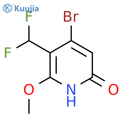 4-Bromo-3-(difluoromethyl)-6-hydroxy-2-methoxypyridine structure