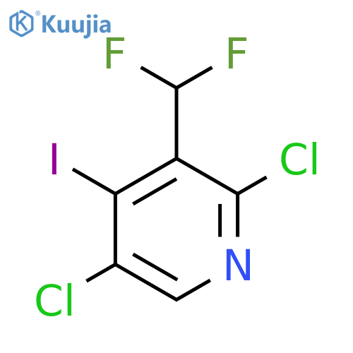 2,5-Dichloro-3-(difluoromethyl)-4-iodopyridine structure
