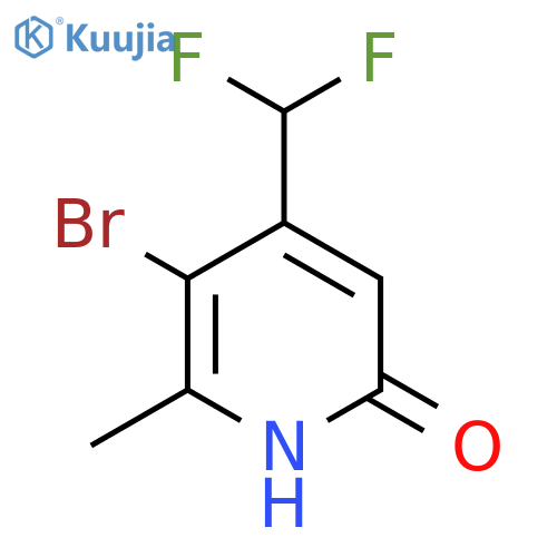3-Bromo-4-(difluoromethyl)-6-hydroxy-2-methylpyridine structure