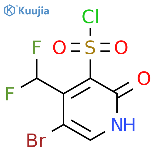5-Bromo-4-(difluoromethyl)-2-hydroxypyridine-3-sulfonyl chloride structure