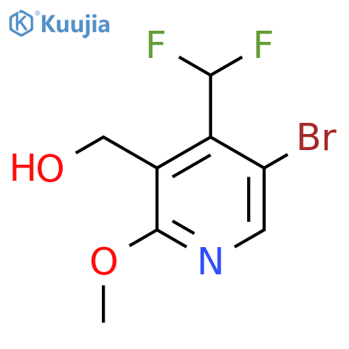 5-Bromo-4-(difluoromethyl)-2-methoxypyridine-3-methanol structure