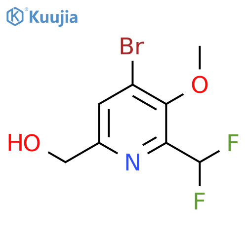 4-Bromo-2-(difluoromethyl)-3-methoxypyridine-6-methanol structure