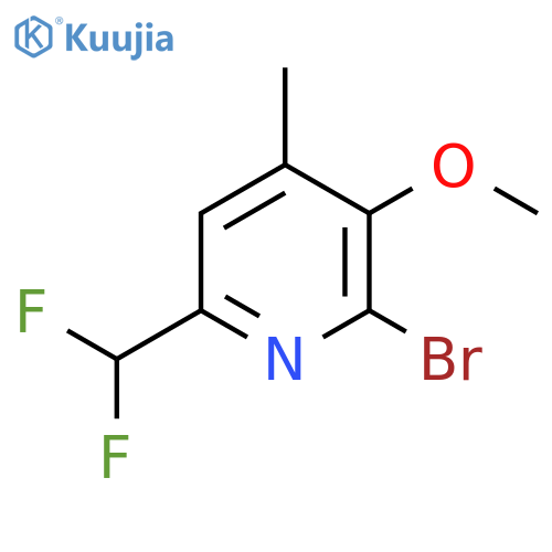 2-Bromo-6-(difluoromethyl)-3-methoxy-4-methylpyridine structure
