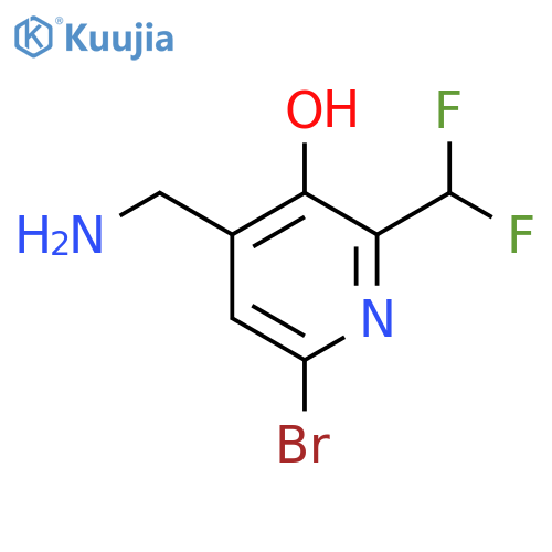 4-(Aminomethyl)-6-bromo-2-(difluoromethyl)-3-hydroxypyridine structure