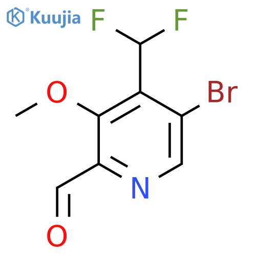 5-Bromo-4-(difluoromethyl)-3-methoxypyridine-2-carboxaldehyde structure