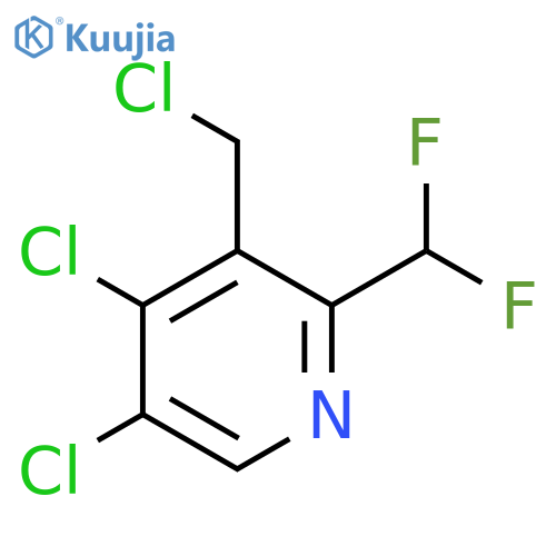 3-(Chloromethyl)-4,5-dichloro-2-(difluoromethyl)pyridine structure