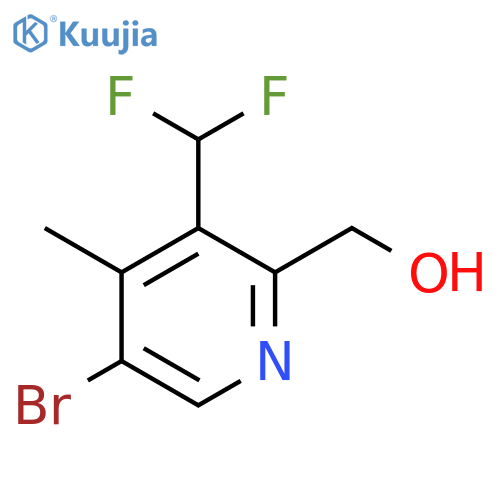 5-Bromo-3-(difluoromethyl)-4-methylpyridine-2-methanol structure