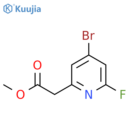 Methyl 4-bromo-2-fluoropyridine-6-acetate structure