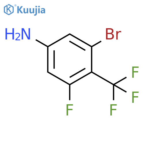 3-Bromo-5-fluoro-4-trifluoromethyl-phenylamine structure