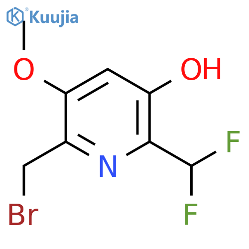 2-(Bromomethyl)-6-(difluoromethyl)-5-hydroxy-3-methoxypyridine structure