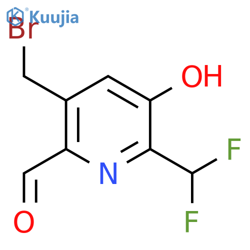 5-(Bromomethyl)-2-(difluoromethyl)-3-hydroxypyridine-6-carboxaldehyde structure