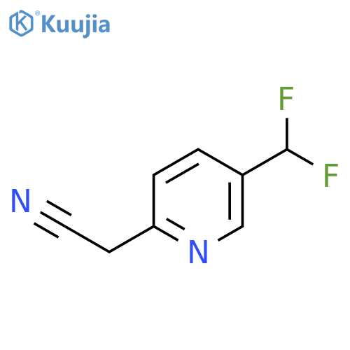 5-(Difluoromethyl)pyridine-2-acetonitrile structure