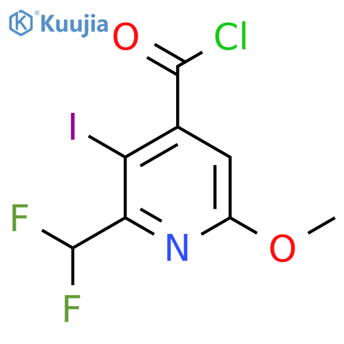 2-(Difluoromethyl)-3-iodo-6-methoxypyridine-4-carbonyl chloride structure