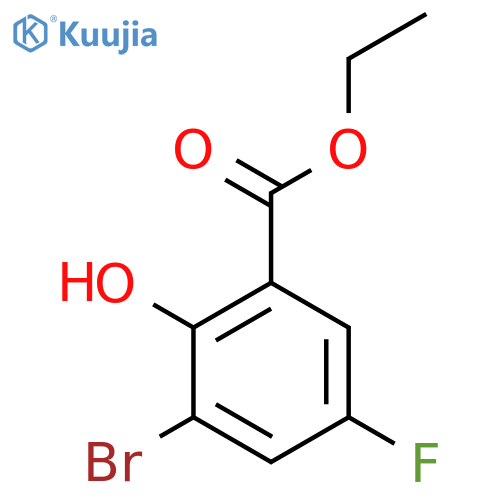 Ethyl 3-bromo-5-fluoro-2-hydroxybenzoate structure