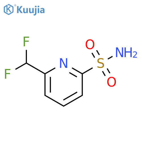 2-Pyridinesulfonamide, 6-(difluoromethyl)- structure
