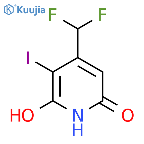 4-(Difluoromethyl)-2,6-dihydroxy-3-iodopyridine structure