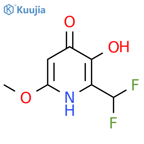 2-(Difluoromethyl)-3,4-dihydroxy-6-methoxypyridine structure