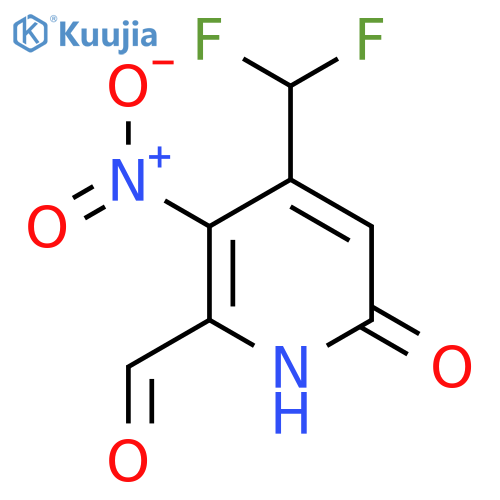 4-(Difluoromethyl)-6-hydroxy-3-nitropyridine-2-carboxaldehyde structure