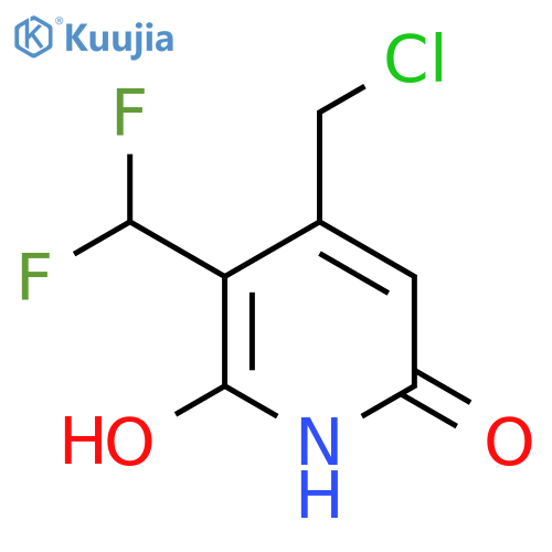 4-(Chloromethyl)-3-(difluoromethyl)-2,6-dihydroxypyridine structure