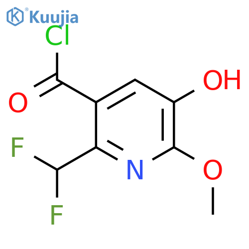 2-(Difluoromethyl)-5-hydroxy-6-methoxypyridine-3-carbonyl chloride structure