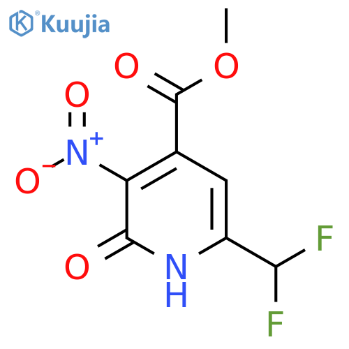 Methyl 6-(difluoromethyl)-2-hydroxy-3-nitropyridine-4-carboxylate structure