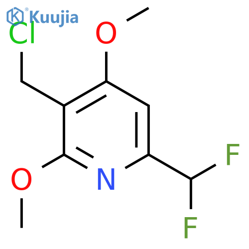 3-(Chloromethyl)-6-(difluoromethyl)-2,4-dimethoxypyridine structure
