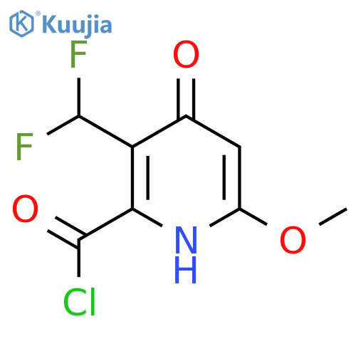 3-(Difluoromethyl)-4-hydroxy-6-methoxypyridine-2-carbonyl chloride structure