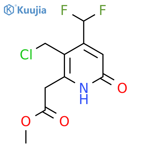 Methyl 3-(chloromethyl)-4-(difluoromethyl)-6-hydroxypyridine-2-acetate structure