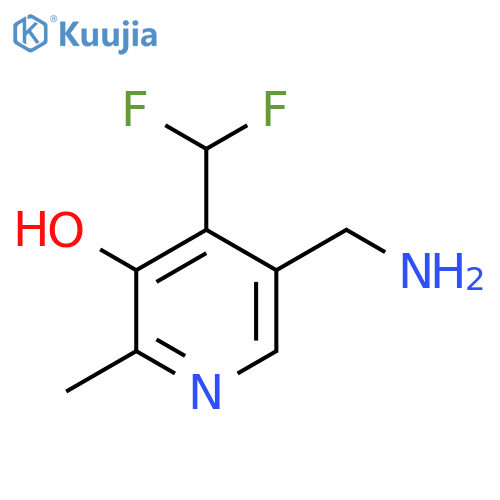 5-(Aminomethyl)-4-(difluoromethyl)-3-hydroxy-2-methylpyridine structure