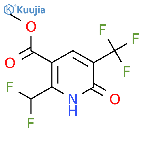 Methyl 2-(difluoromethyl)-6-hydroxy-5-(trifluoromethyl)pyridine-3-carboxylate structure