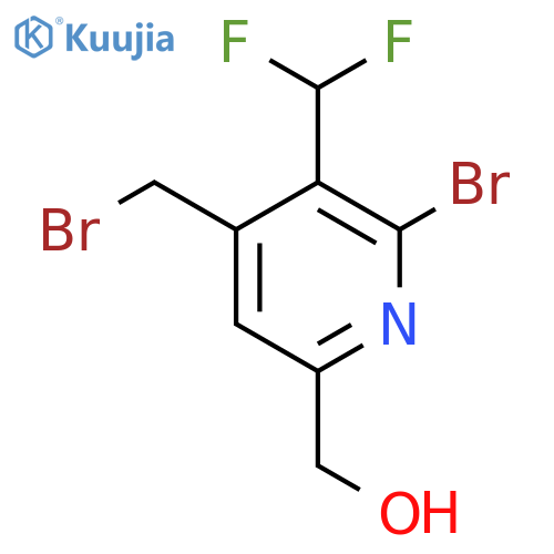 2-Bromo-4-(bromomethyl)-3-(difluoromethyl)pyridine-6-methanol structure
