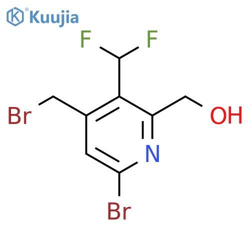 6-Bromo-4-(bromomethyl)-3-(difluoromethyl)pyridine-2-methanol structure
