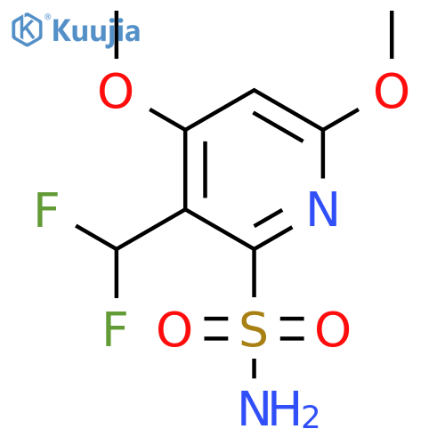 3-(Difluoromethyl)-4,6-dimethoxypyridine-2-sulfonamide structure