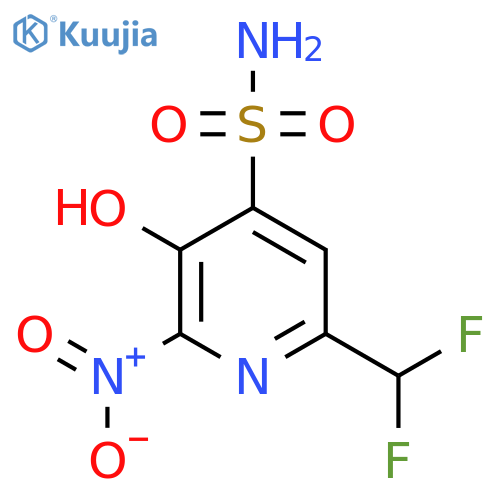 6-(Difluoromethyl)-3-hydroxy-2-nitropyridine-4-sulfonamide structure