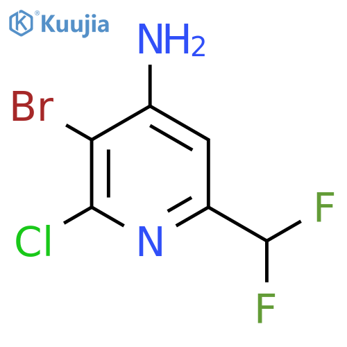 4-Amino-3-bromo-2-chloro-6-(difluoromethyl)pyridine structure